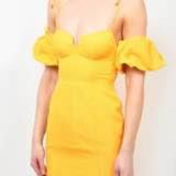 Significant Other - yellow mini dress size US 2/AUS 6 - Picture 2 of 4